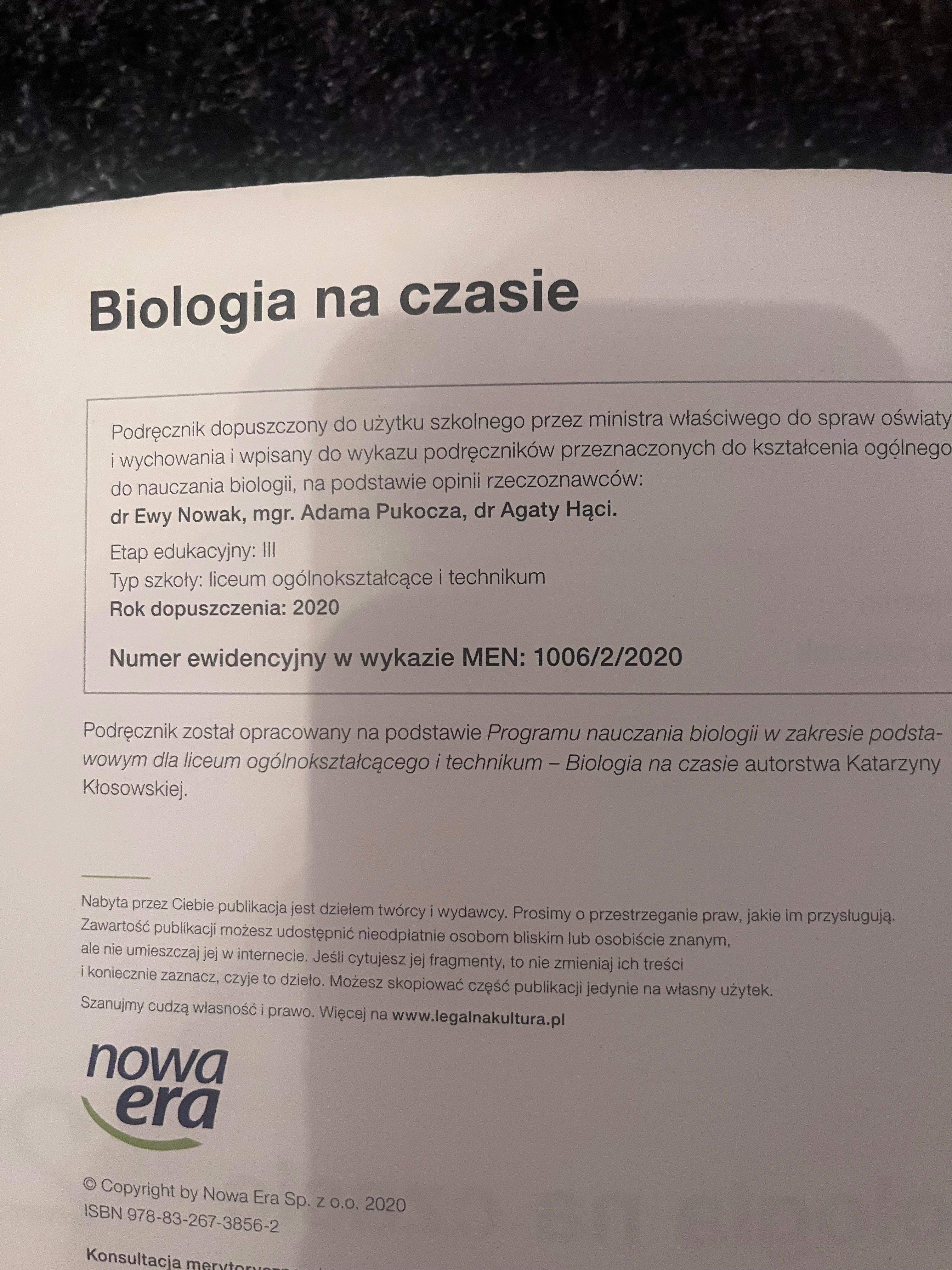 Podręcznik biologia klasa 2