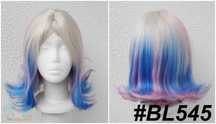 Enid Sinclair cosplay wig Wednesday peruka blond niebieska różowa