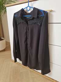 Koszula damska czarna z koronką Reserved 38