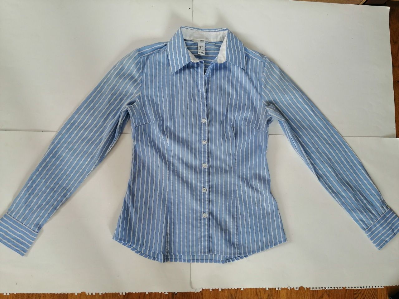 h&m koszula niebieska w pasy rozmiar 34