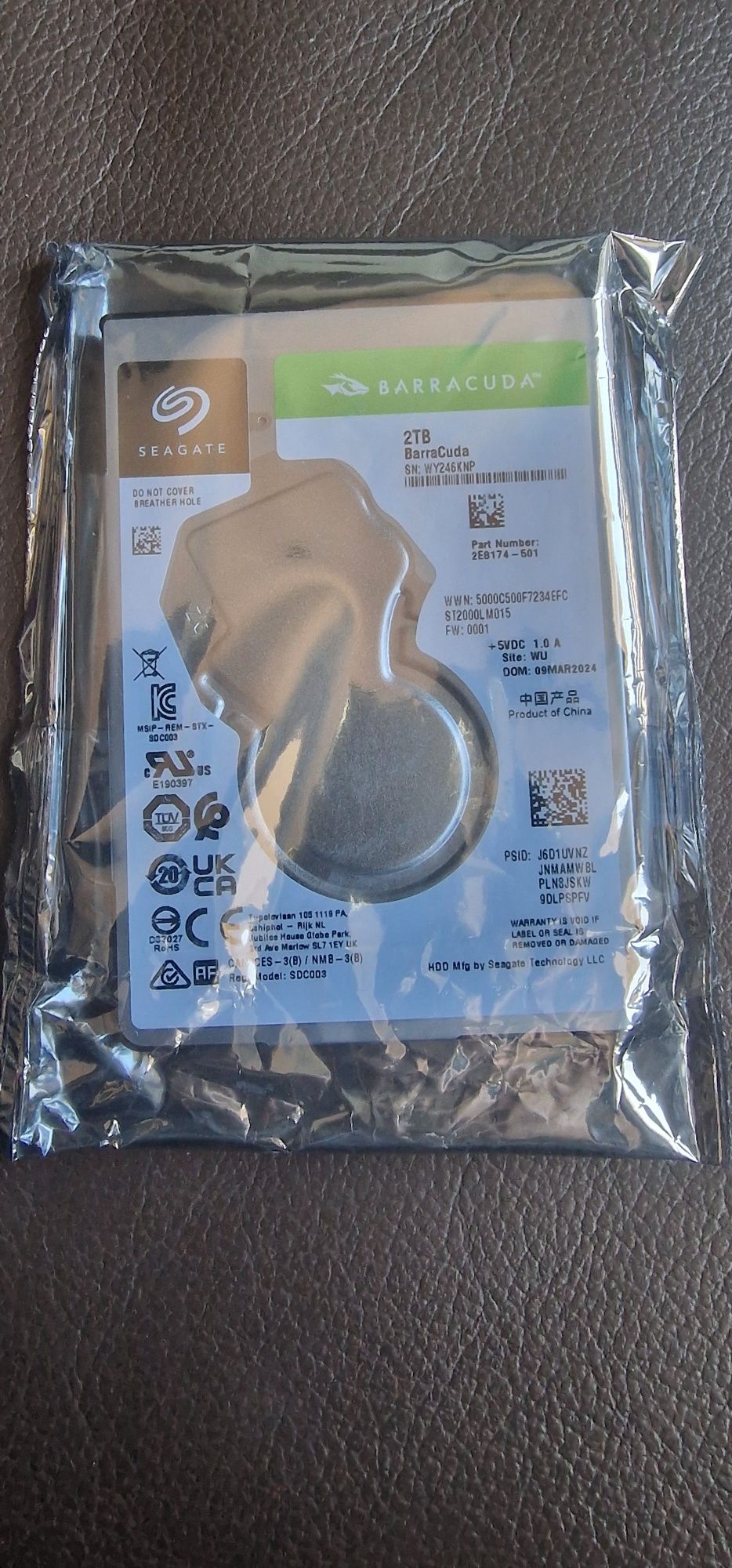 Dysk seagate barracuda 2tb st2000lm015