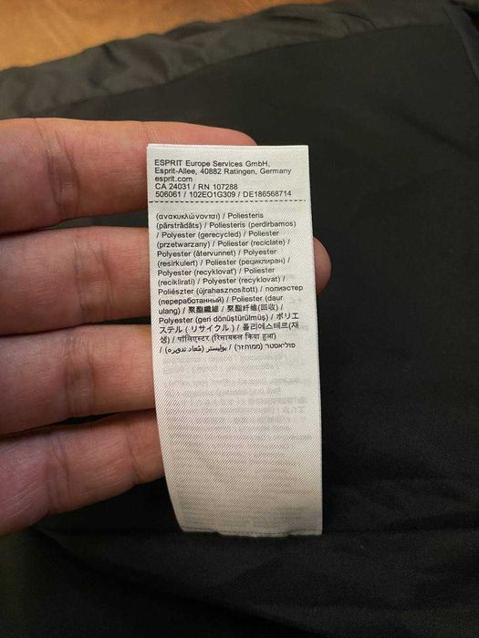 Жіноча об'ємна оверсайз куртка жилетка 2 в 1 esprit