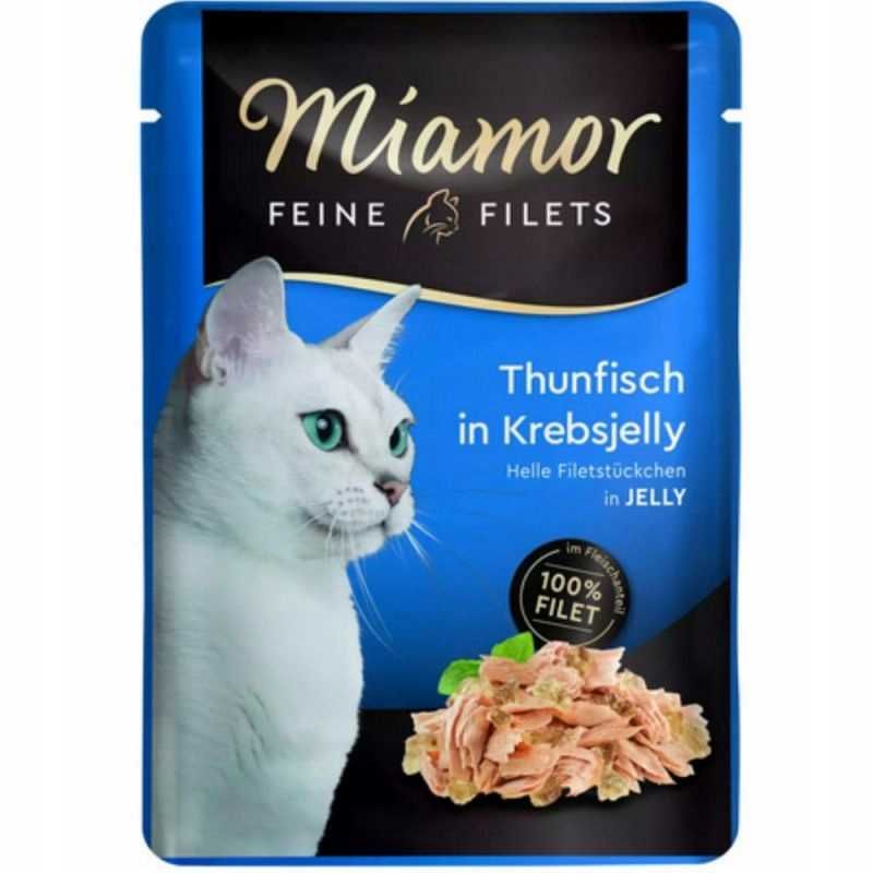 Mokra karma dla kota Miamor Feine Filets Tuńczyk Krab w galarecie