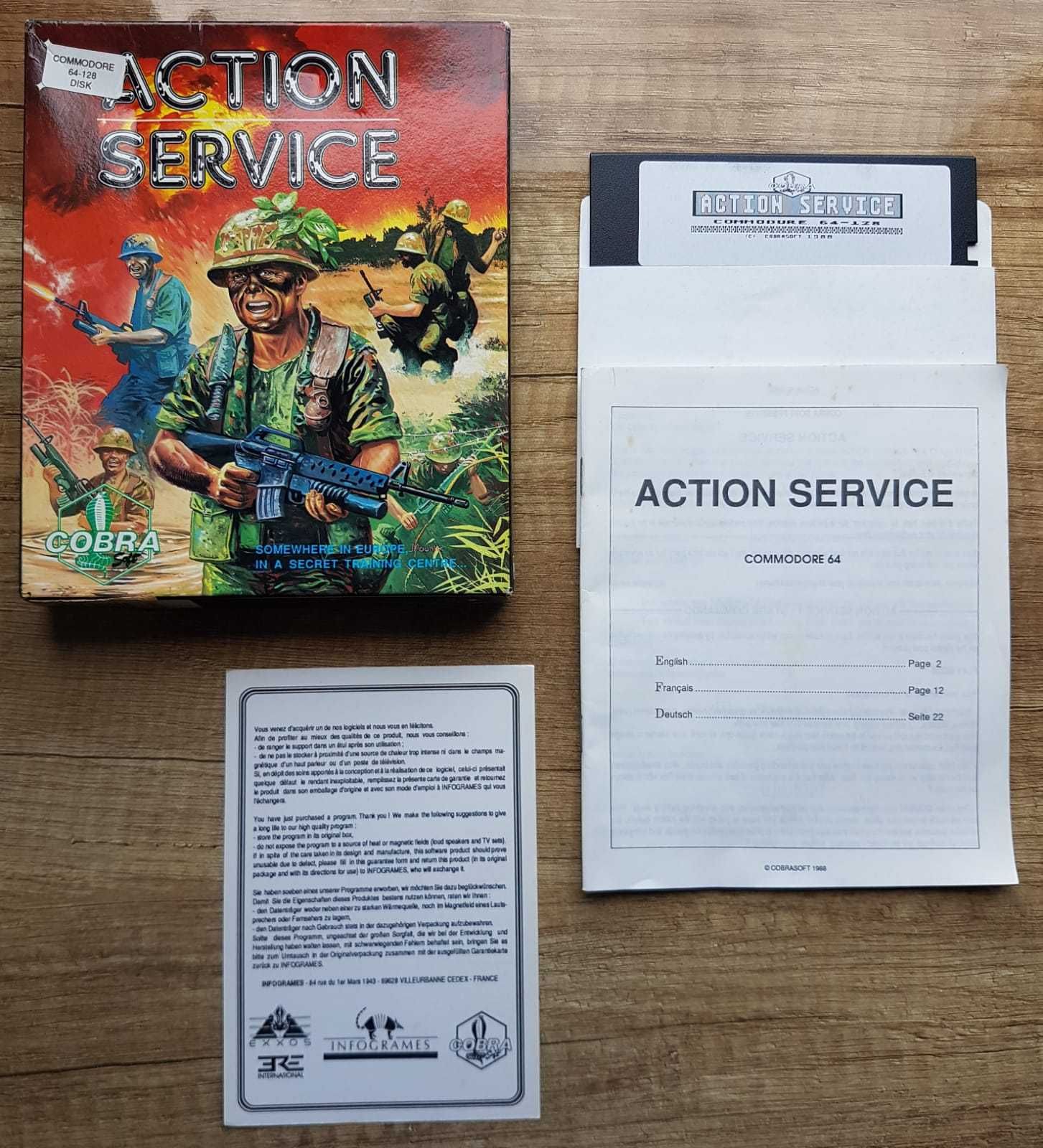 Action Service prezent Commodore 64 C128 100%