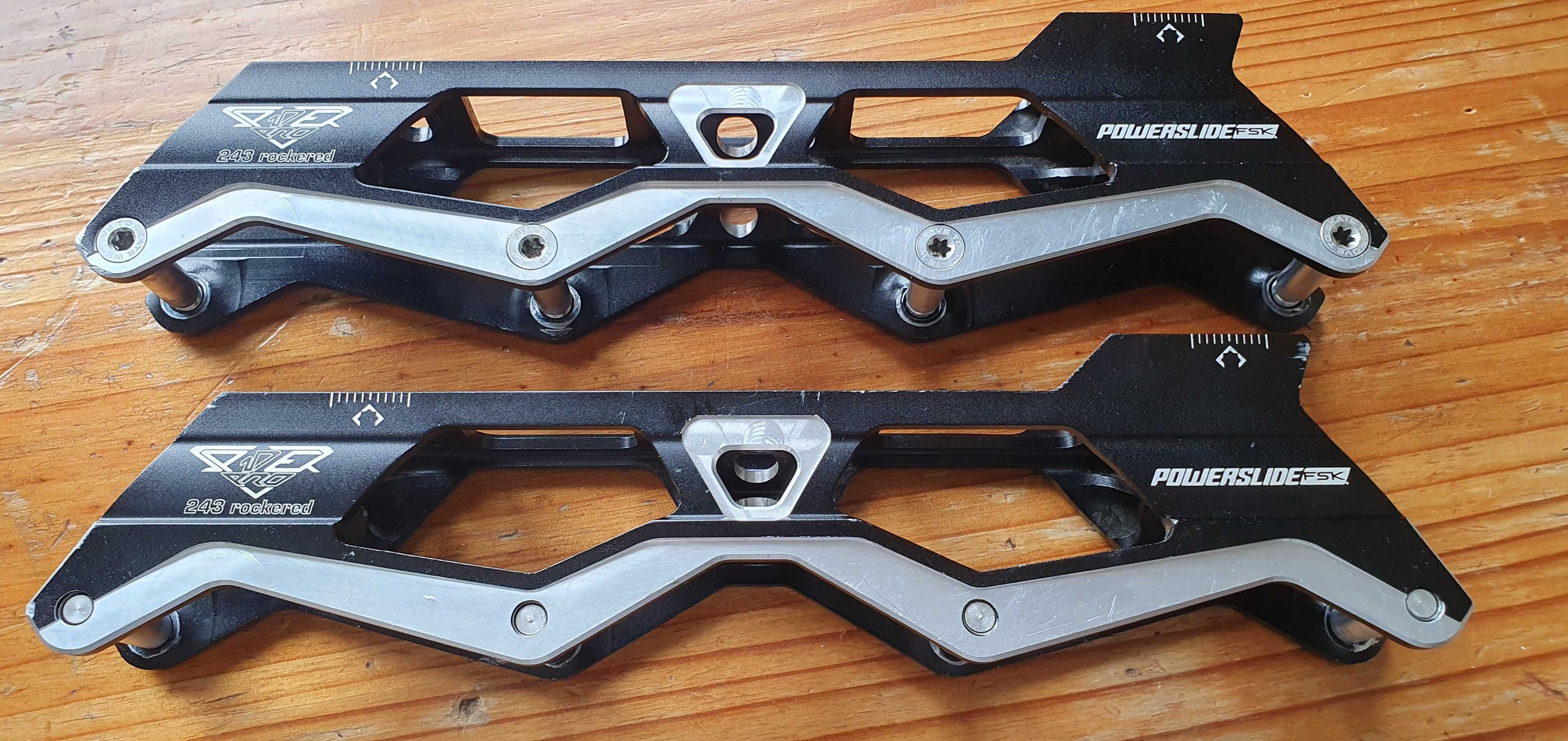 Szyny Powerslide 243mm Rockered  4x80, FSK Pro Elite