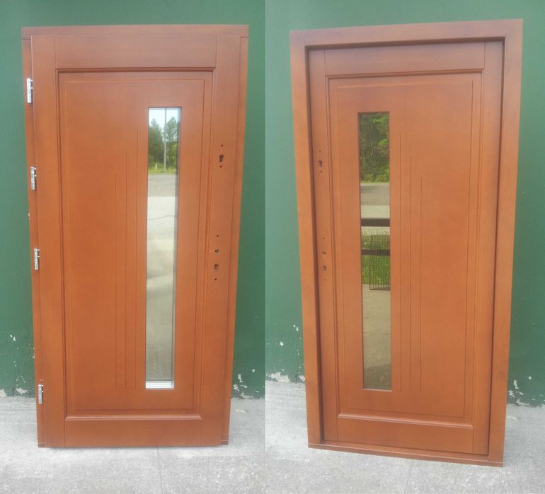 - 50 % Wyprzedaż Ekspozycji Drzwi Drewniane 88 mm Zewnętrzne 102 x 208