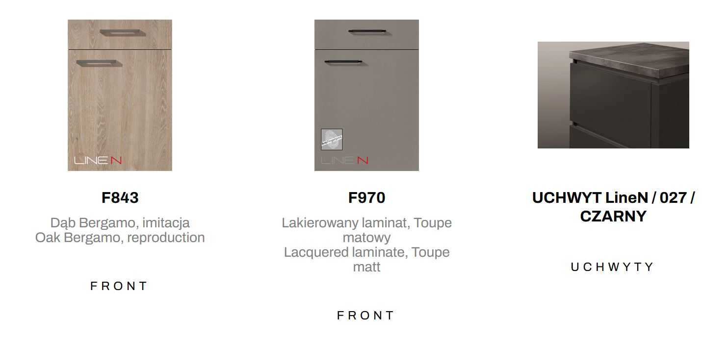 Kuchnie Verle MEBLE KUCHENNE lakierowane Easytouch + Bergamo WYPRZEDAŻ