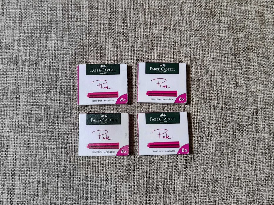 Faber Castell - Naboje atramentowe wkłady do pióra różowe