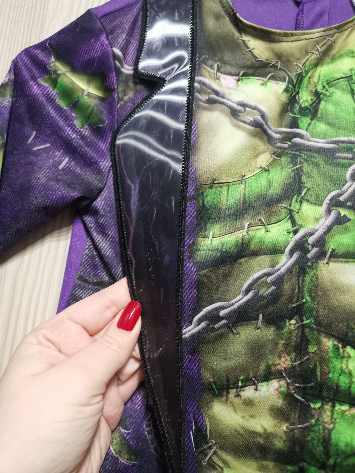 Kostium na bal przebierańców, przebranie na choinkę Hulk Avengers
