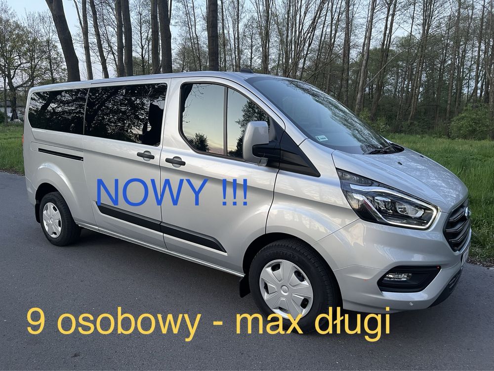 Wynajem bus 8-9 osobowy nowy Mercedes Vito lub Ford Custom