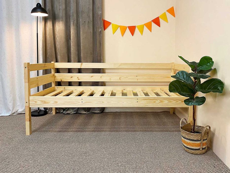 Ліжко натуральна сосна "Сімба" | Оплата при отриманні АКЦІЯ 3750 грн