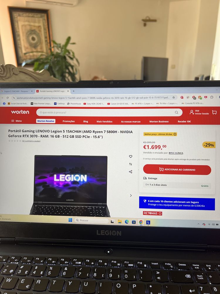 Portátil Gaming - Lenovo Legion 5 (RTX 3070)
