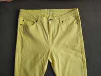 Nowe, żółte, letnie spodnie, rozmiar 40