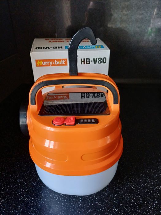 Ліхтар із сонячною панеллю Solar HB-V80 з сонячною панеллю 80W Помаран