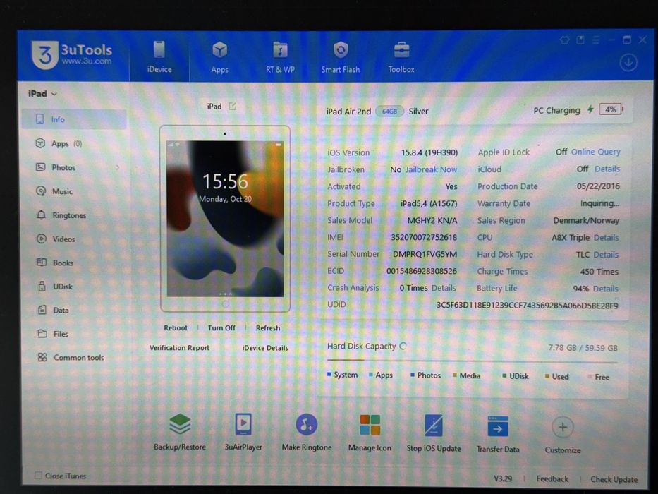 iPad Air 2 (A1567) - 64GB - Cellular (LTE) - faktura VAT 23%