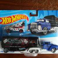 HOT WHEELS Super Rigs CRUISIN' ILLUSION Ciężarówka i autko Mattel