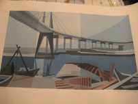 Serigrafia assinada Zé Penicheiro