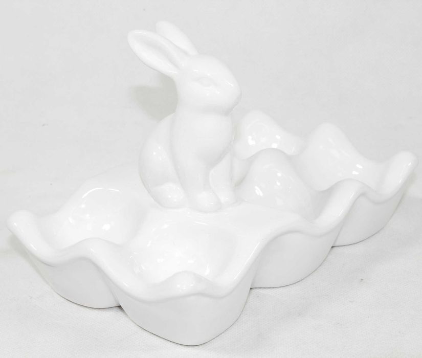 Podstawka Talerz na jajka z zajączkiem ceramiczny 100207