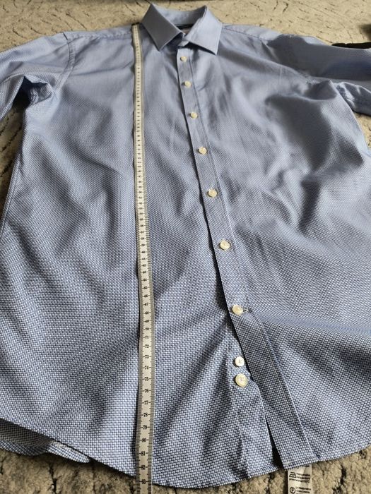 Koszula męska r 43 Lambert Wólczanka niebieska taliowana