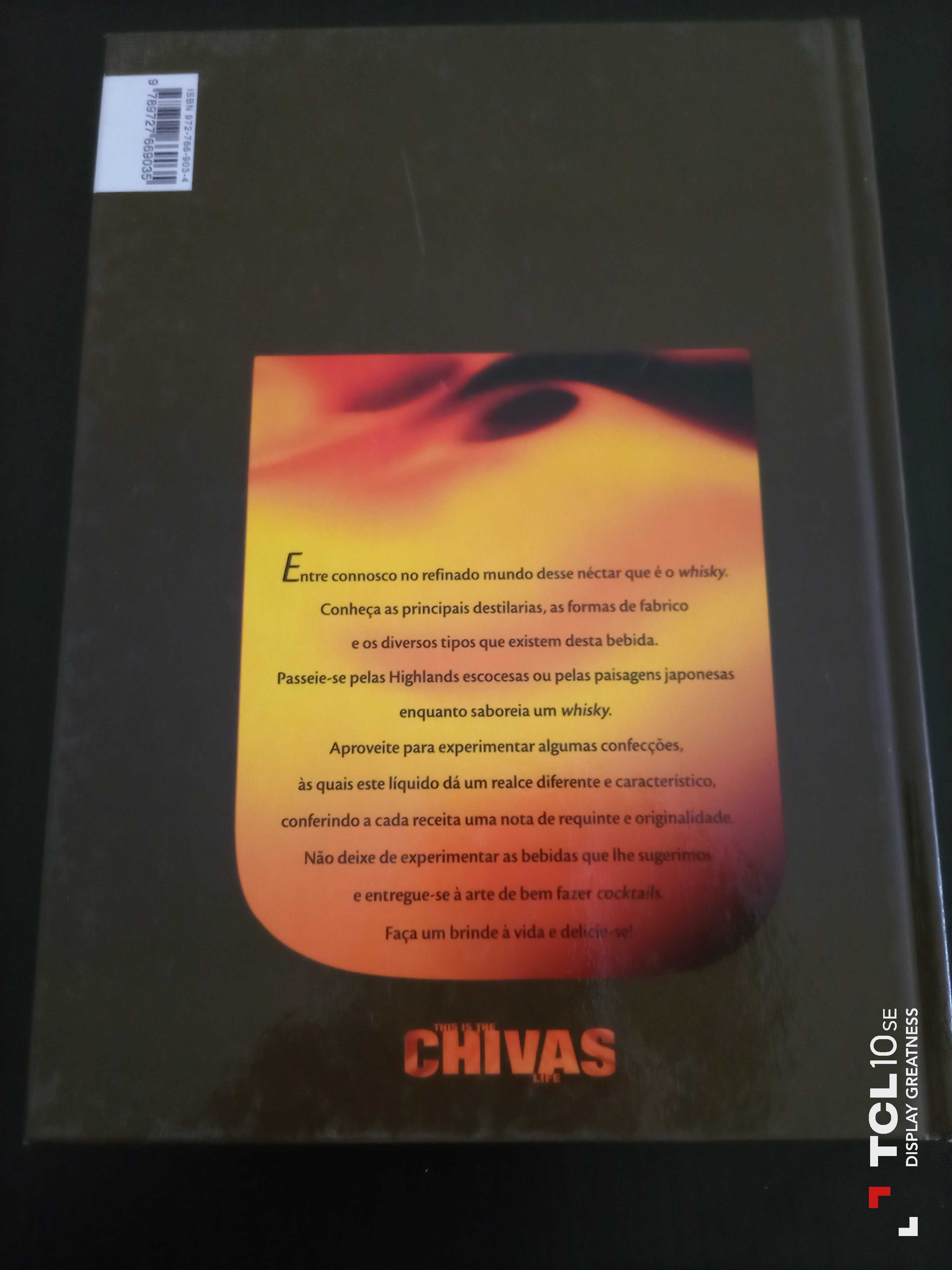 Livro com receitas - O requinte do whisky