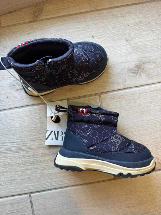 Дитячі теплі дутики ботинки zara 24 розмір зара  зимові ботинки