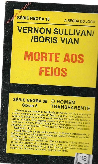 Dashiell Hammett - - - O Homem Transparente - - - - - Livro
