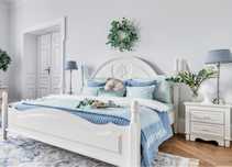 Eleganckie białe łóżko 180 x 200 cm, -%, outlet, promocja!