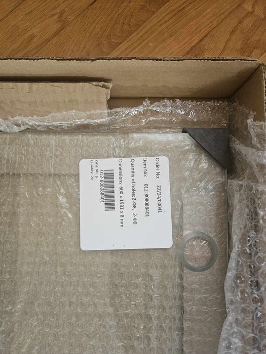 Szyba drzwi kabiny lewa radaway