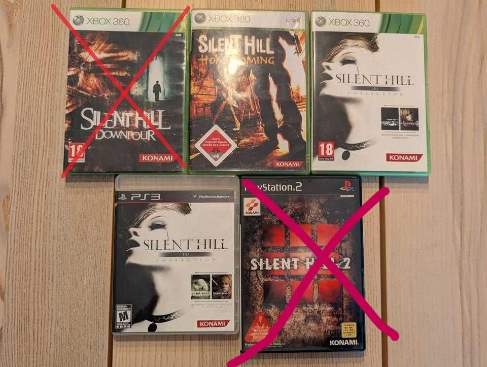 Lote 3 jogos Silent Hill (PS2, PS3, XBOX 360)