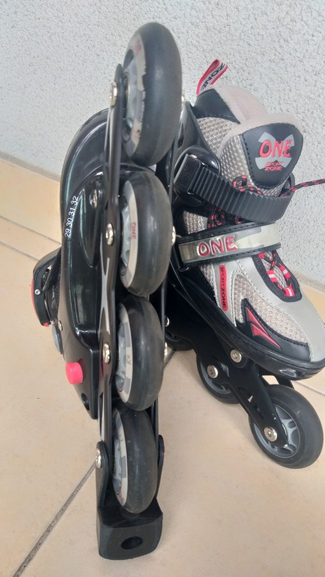 2 Pares de Patins em linha de criança