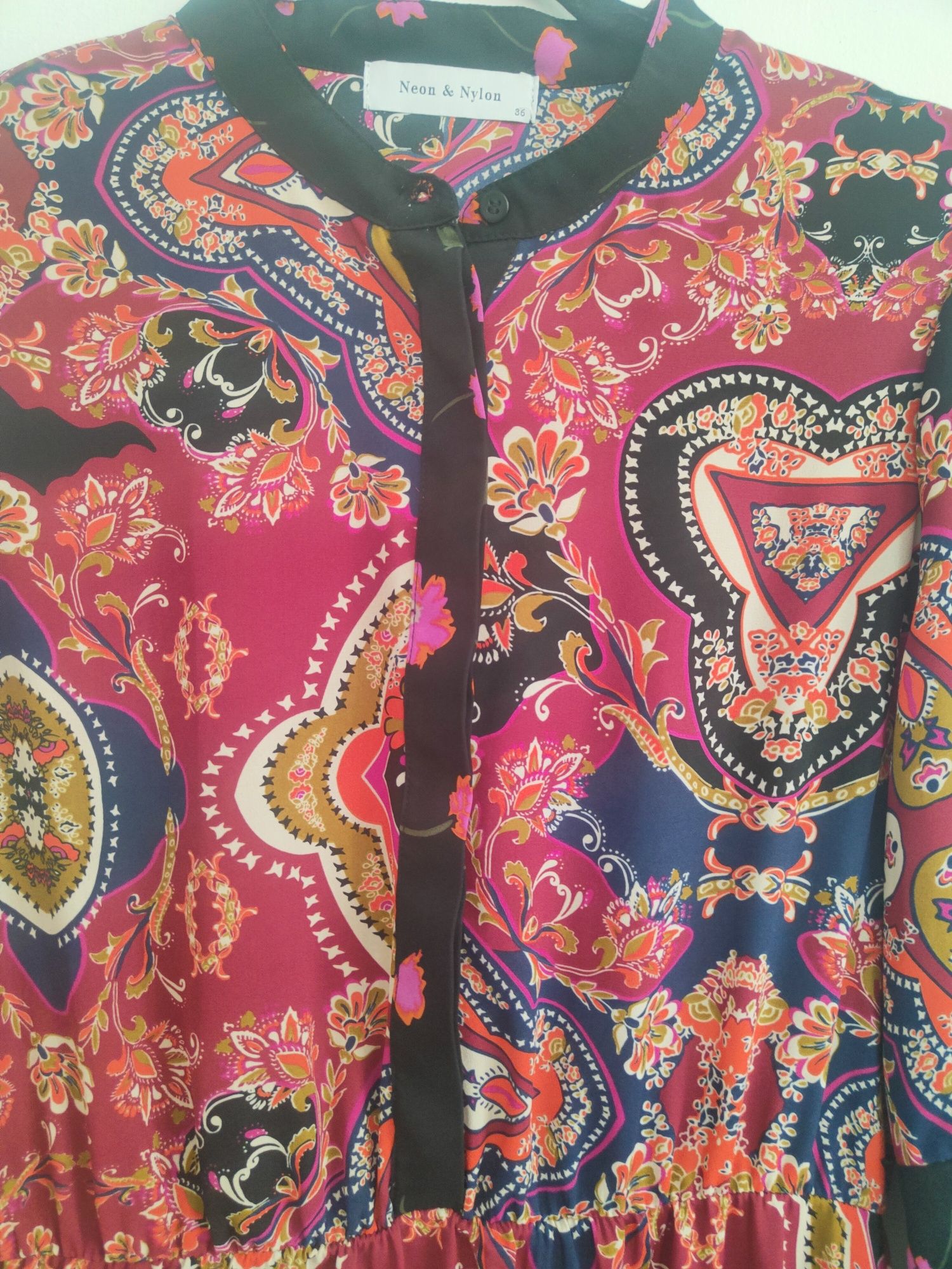 Boho hippie sukienka wiosna/lato 36 Neon & Nylon