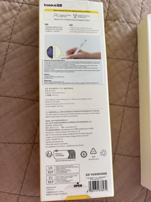 Baseus rysik 3 in 1 Mitlifunctional Magnetic Stylus NOWY