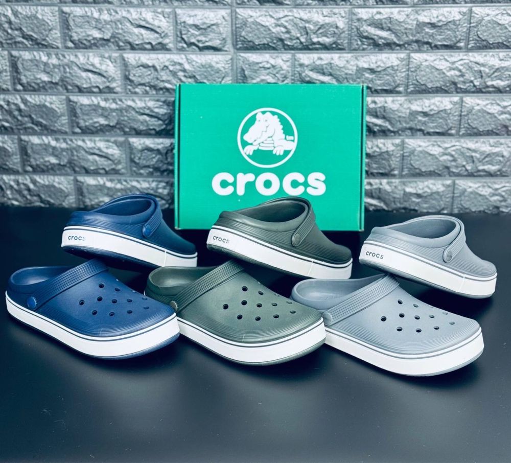 Мужские сабо Crocs Шлепки кроксы тапочки пляжные Новинка сезона!