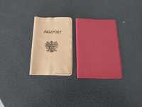 Okładka prl 2 szt paszport karta osiągnięć orzeł godło etui