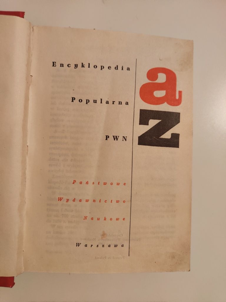 Encyklopedia popularna PWN A-Z 1965 - Jerzy Cherka "