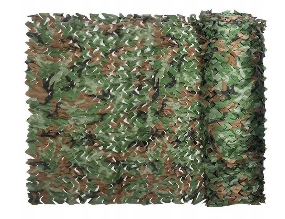 Nowa SIATKA MASKUJĄCA LEŚNA 4x5m | Kamuflaż WOJSKOWY Ochronna Ogrodowa