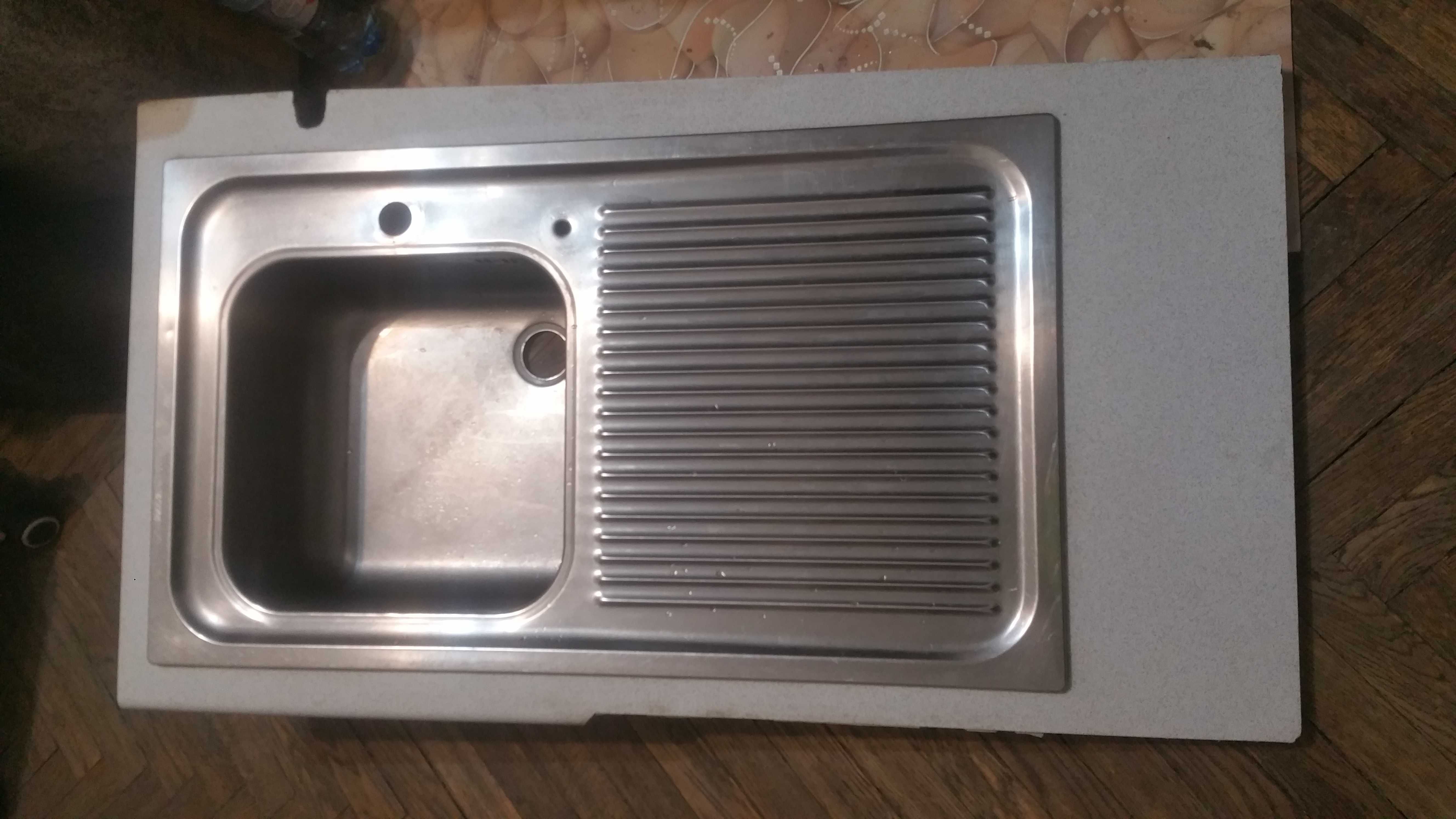 Мийка кухонна врізна, нерж 0.9 мм, 86x50, отвір під фільтр