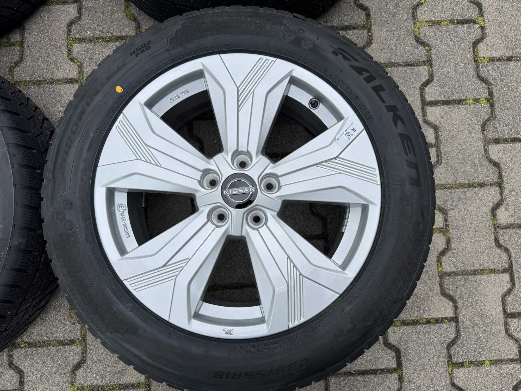 Nowe Org Koła Zimowe 18cali NISSAN Qashqai III (235/55r18 Falken 2024r