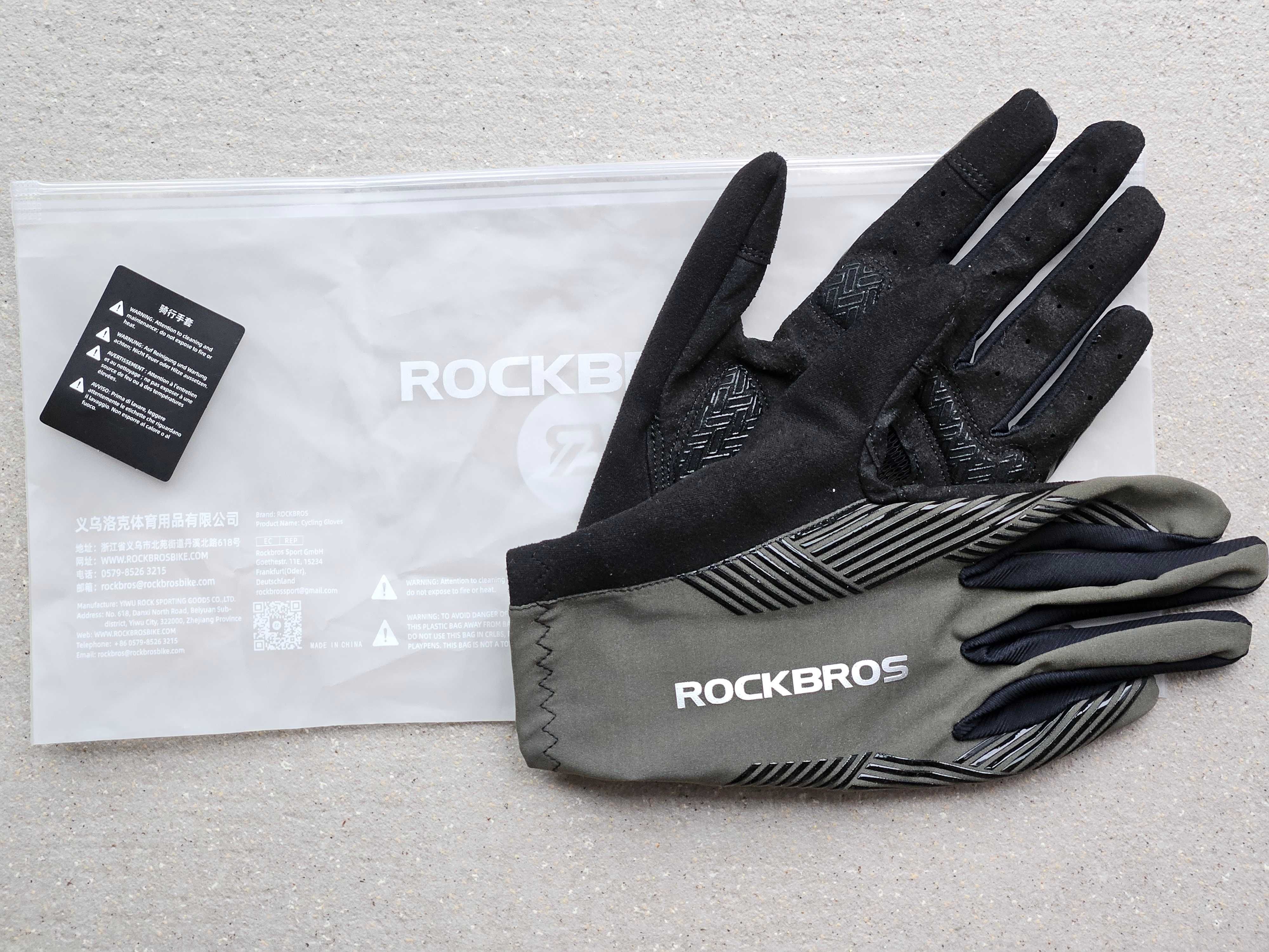 Rękawiczki rowerowe Rockbros na MTB Gravel Trekking (rozmiar M)