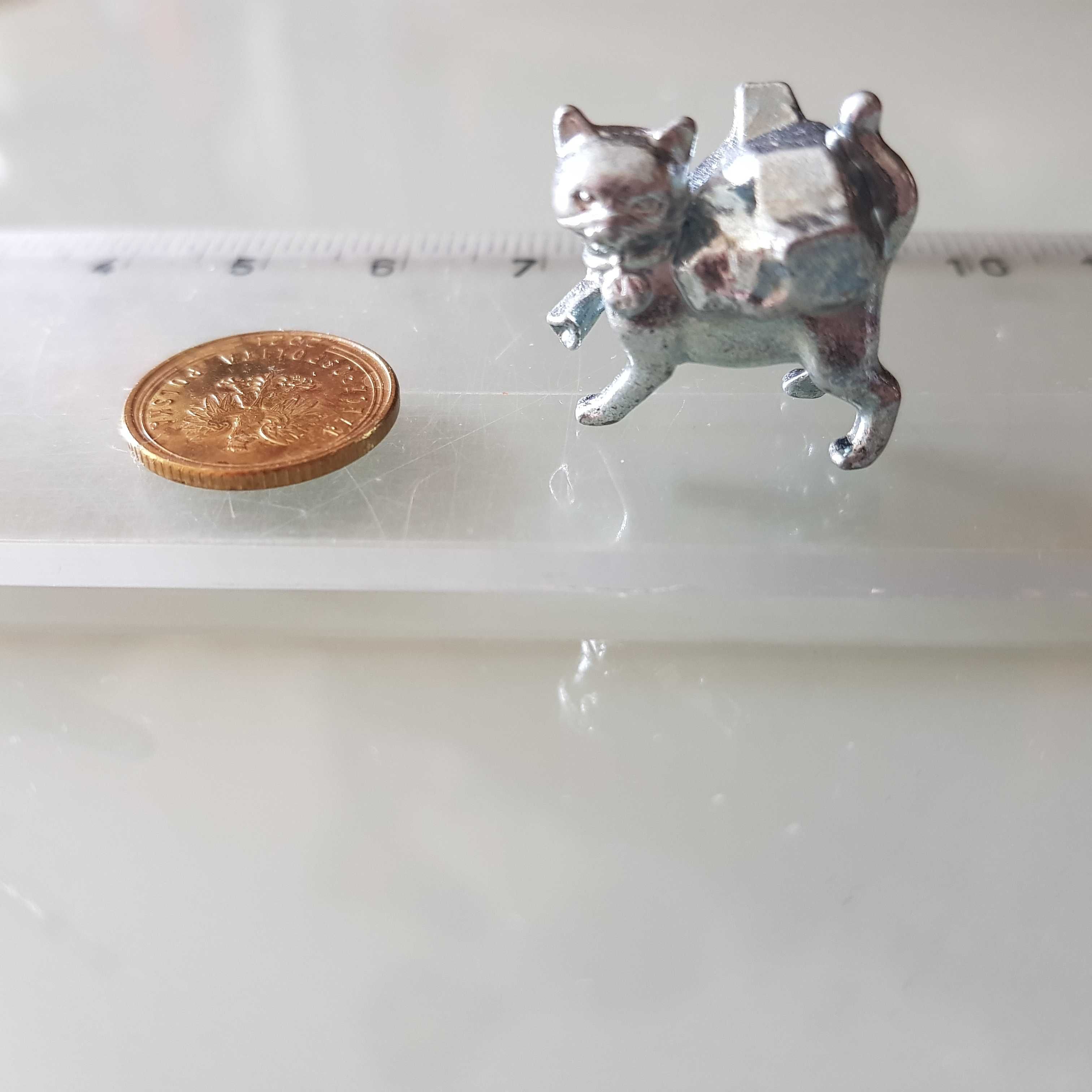 Dinozaur, pies, kot. Zestaw 3 żetonów do gry Monopoly Cheaters Edition