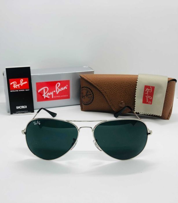 Солнцезащитные очки Ray Ban Aviator Large Metal 3026 Silver 62м стекло