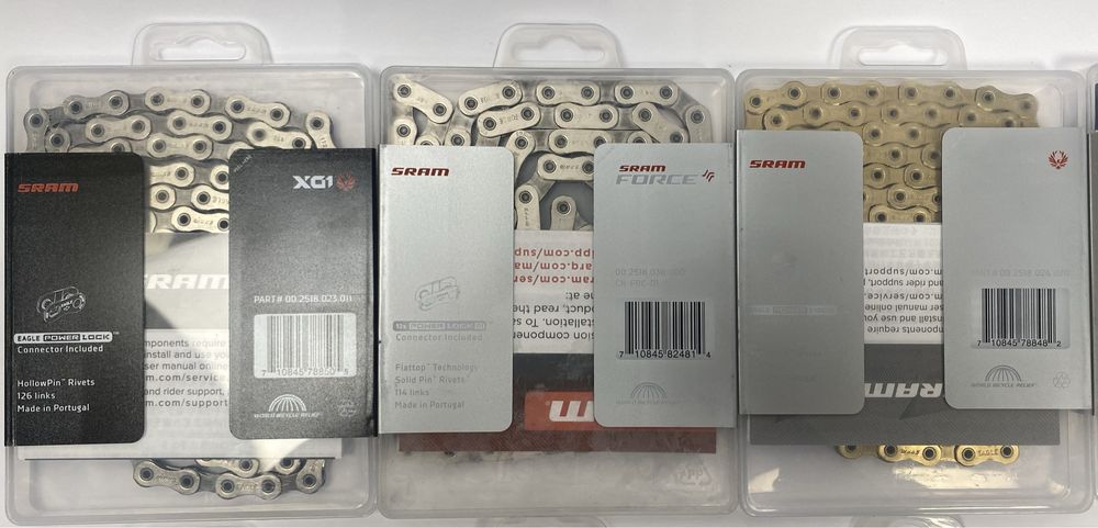 Ланцюги sram xx1, x0, eagle, red, force, pc, оригінал