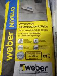 Wylewka cementowa samopoziomująca - 30 mm 25 kg Weber - 6 workow !