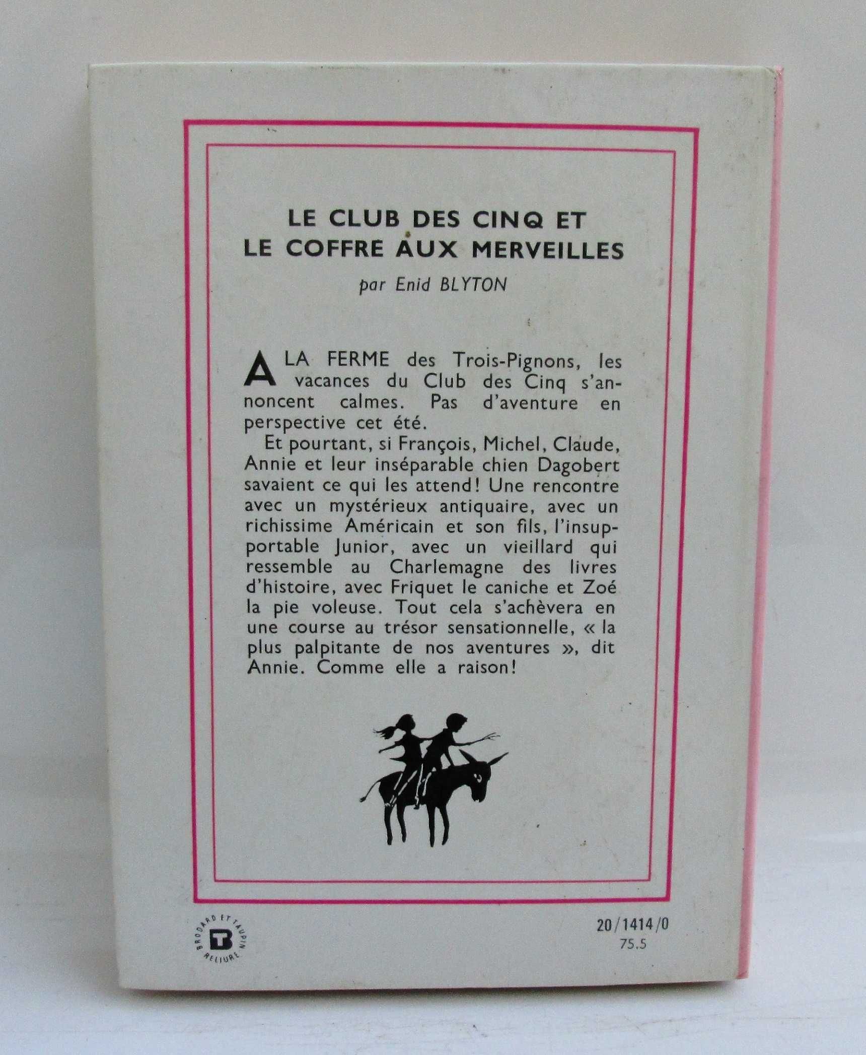 Le Club des 5 et le coffre aux merveilles, Enyd Blyton 1975