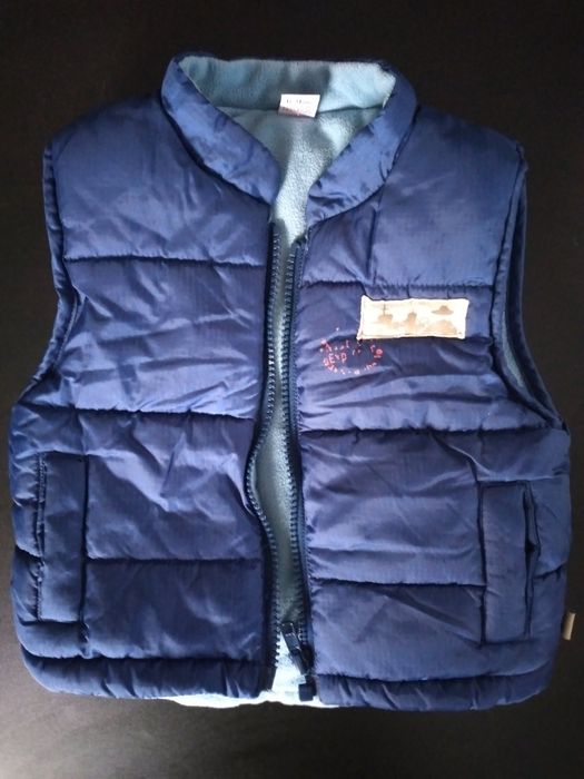 KAMIZELKA bezrękawnik CIEPŁY POLAROWY 68-74 6-9 msc