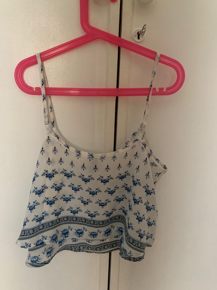 Top H&M Azul, tamanho XS