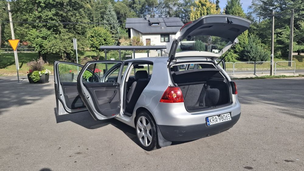 VW Golf V 5 1.6 MPI 102 KM Srebrny 5 drzwi Hak 2005