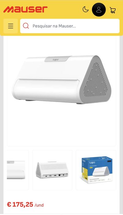 TP-Link Tapo H500 - Smart hub p/ dispositivos Tapo - Wi-Fi/Ethernet