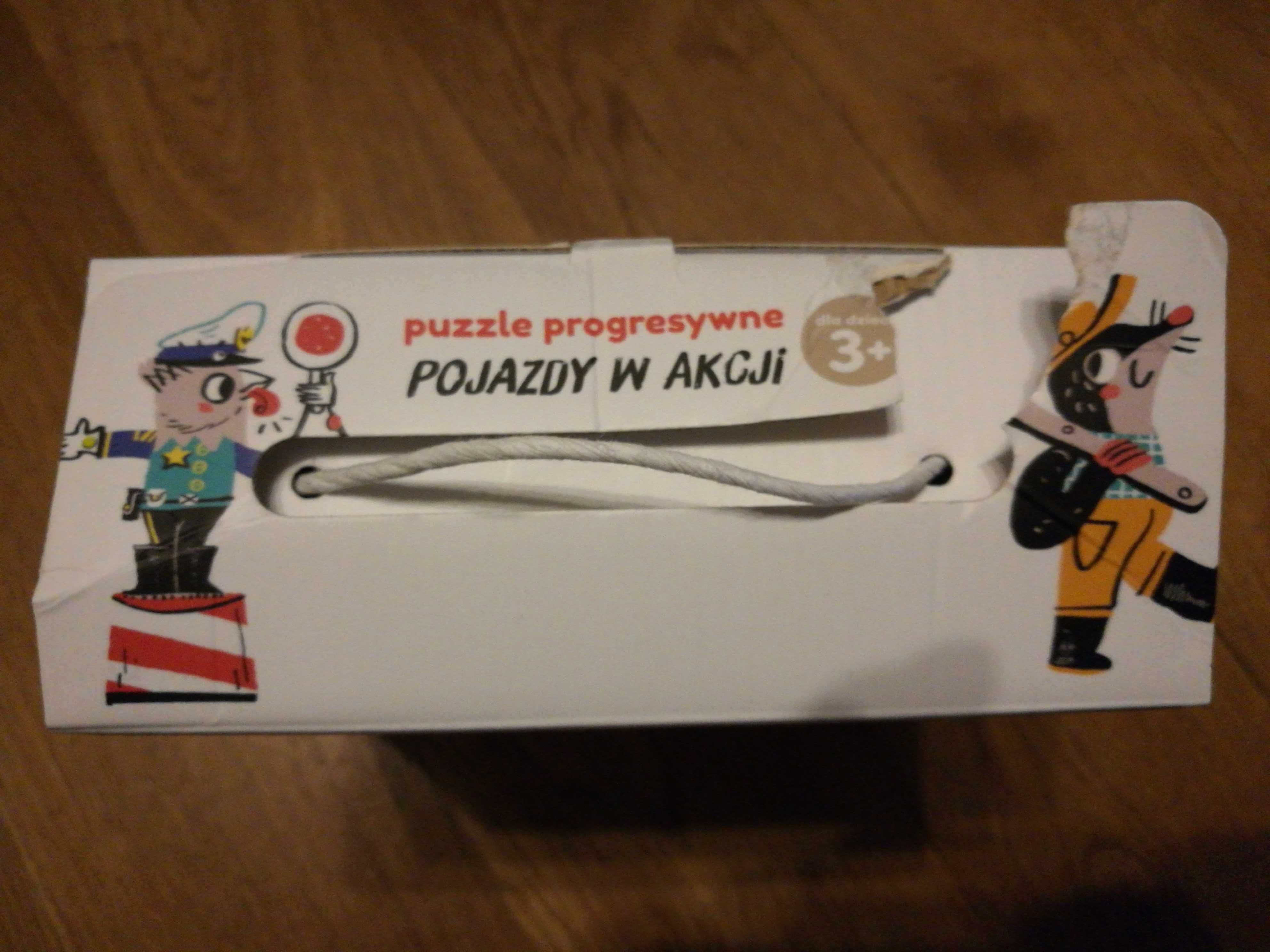 Czuczu Pojazdy w akcji. Puzzle z figurkami