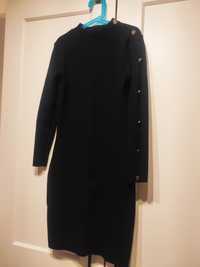Sukienka dzianinowa Mohito M 38 pół golf czarna
